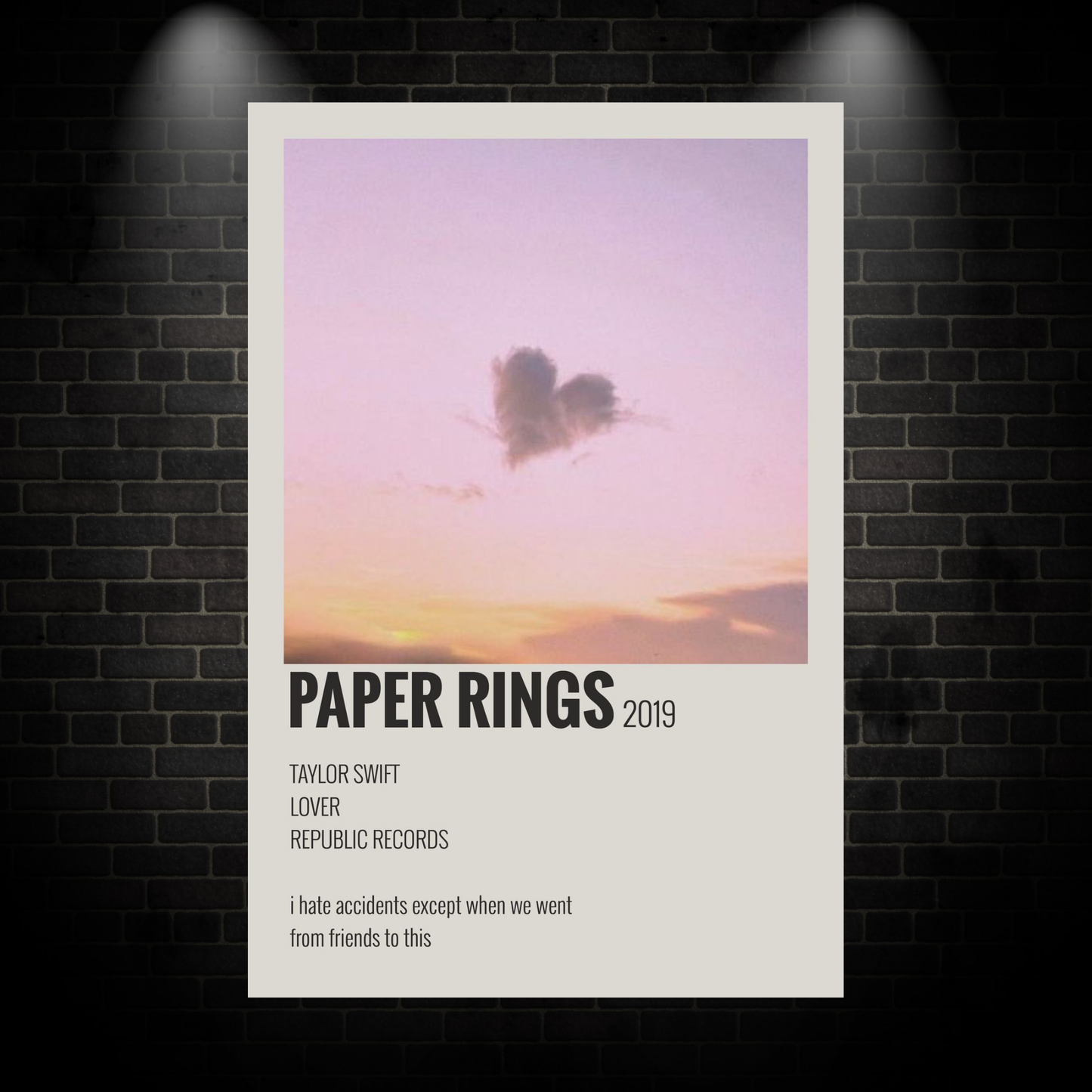 Paper rings poster