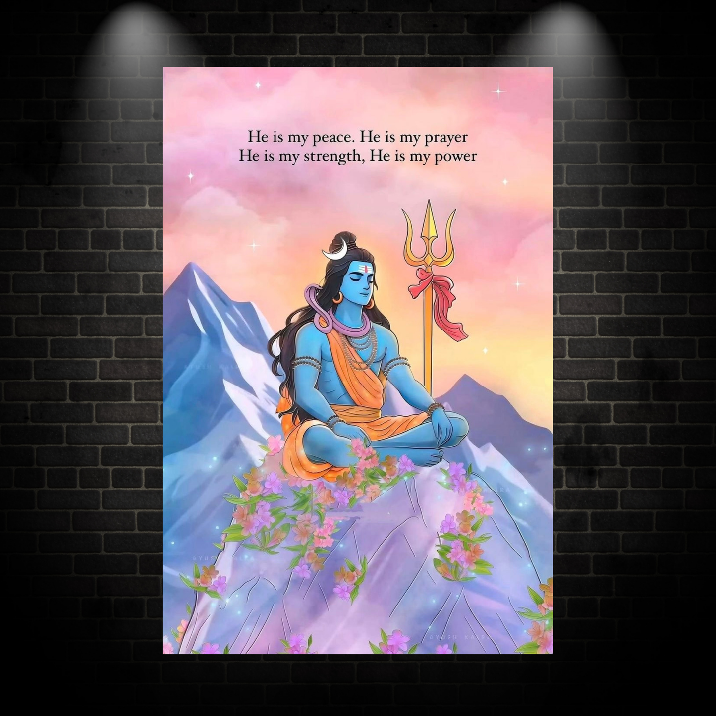 Shivji pink poster