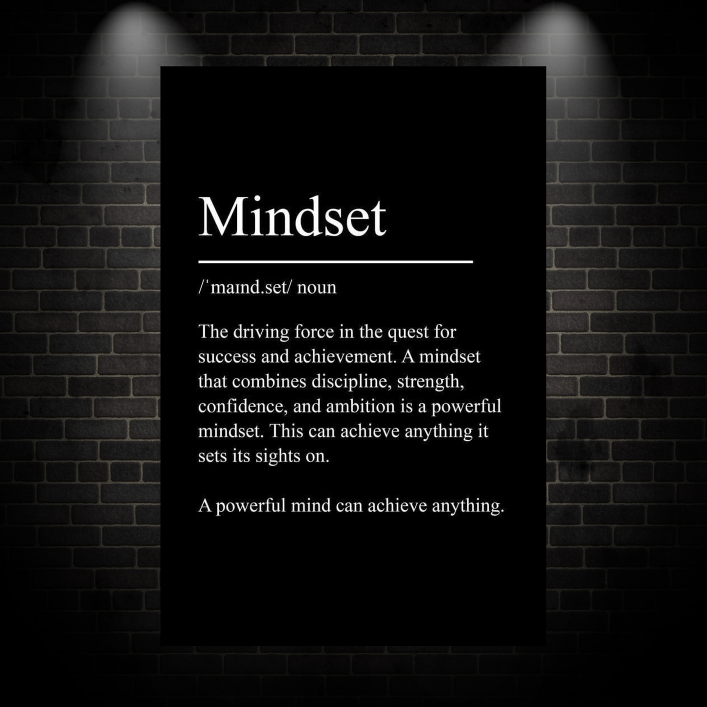 Mindset poster