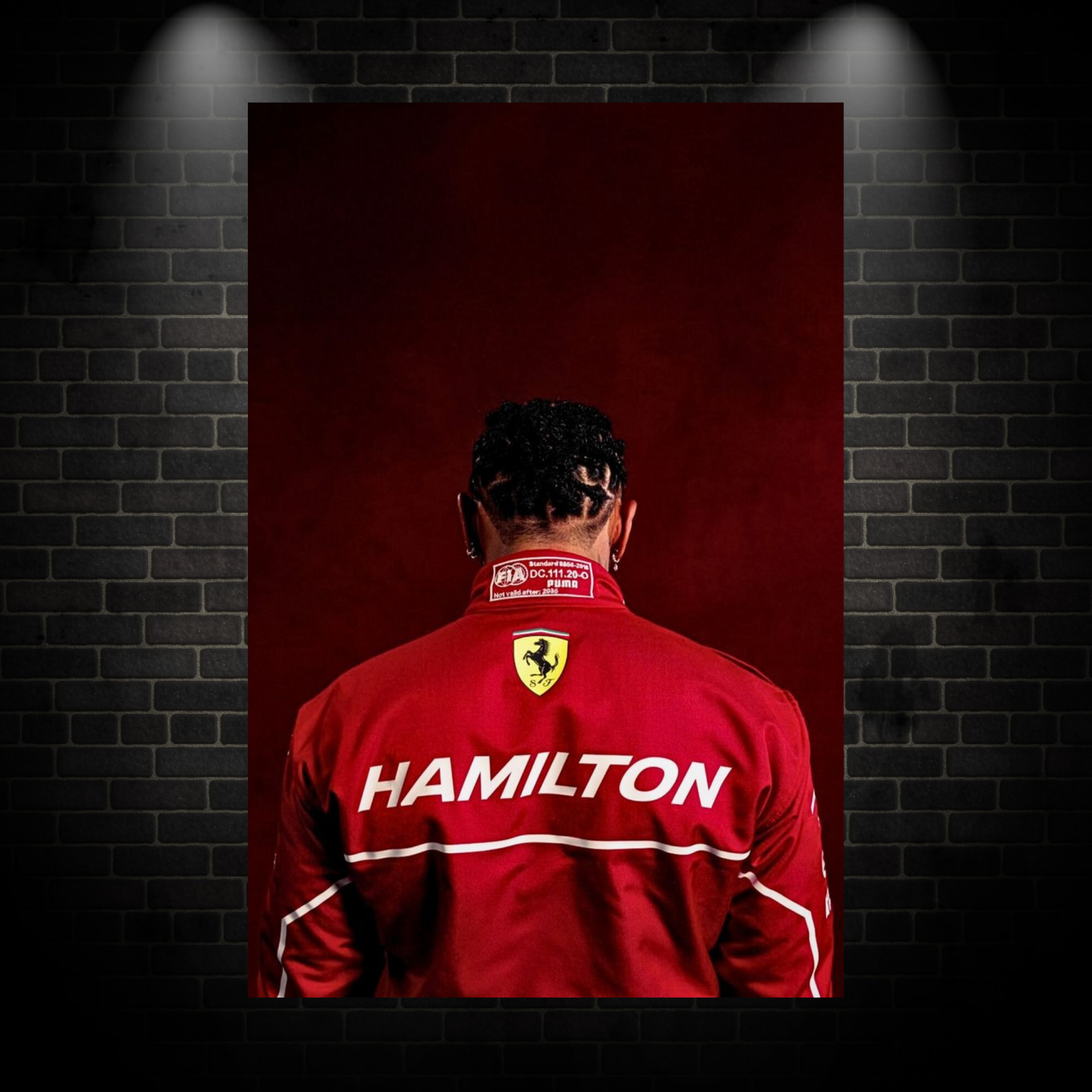 Red hamilton poster