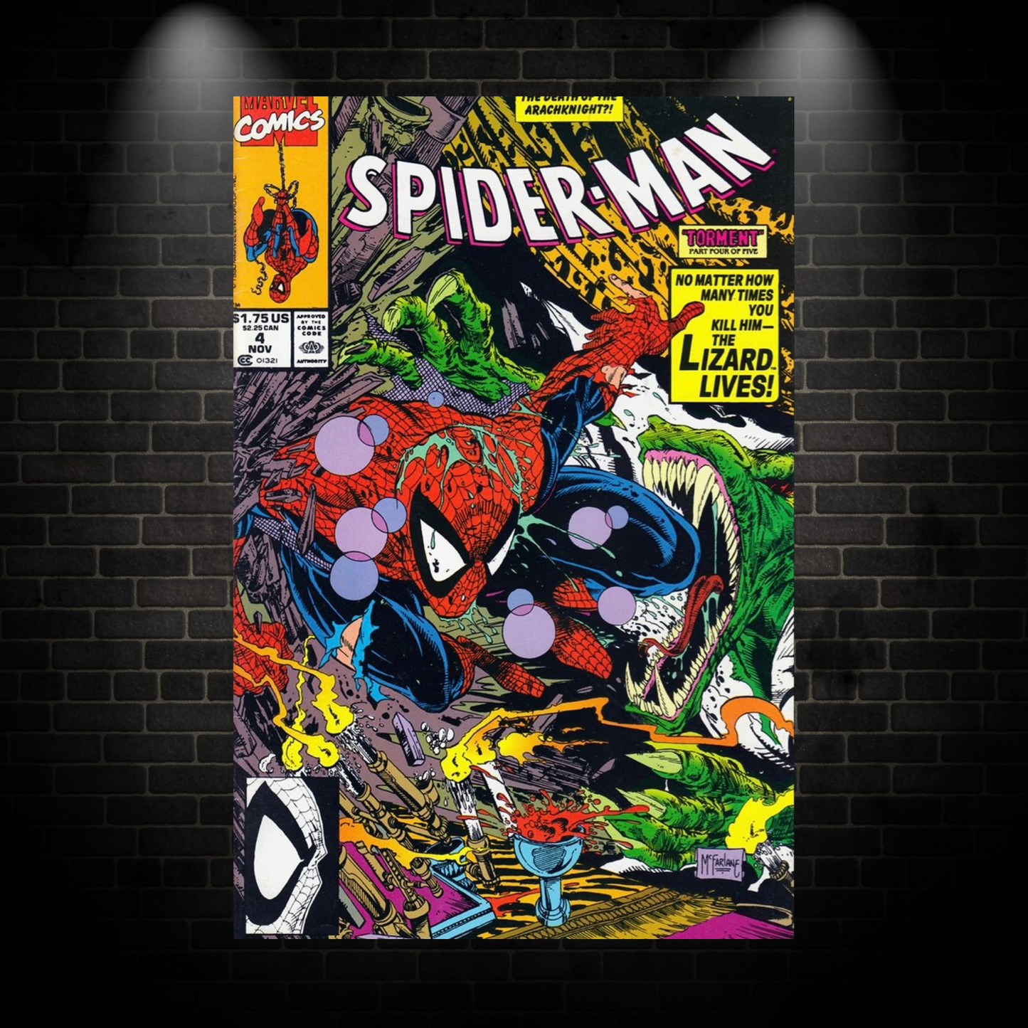 Spiderman comic poster colour