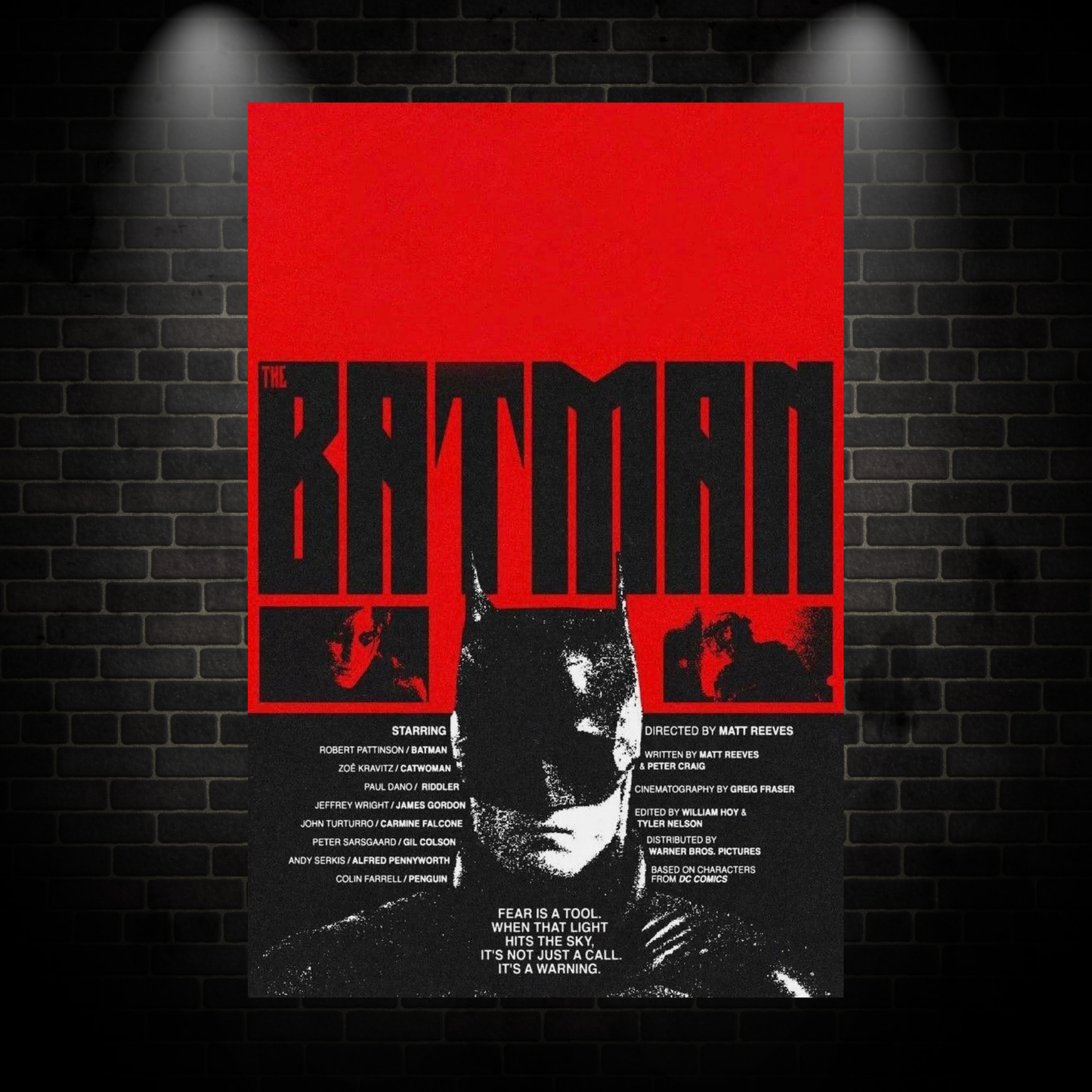 Red batman poster