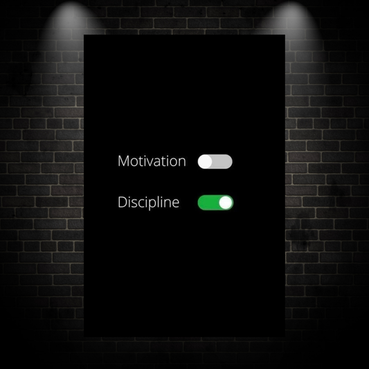 Motivation discipline poster