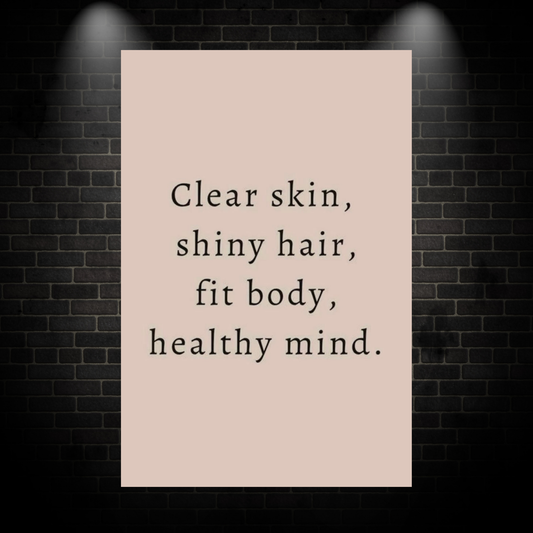 Clear skin poster