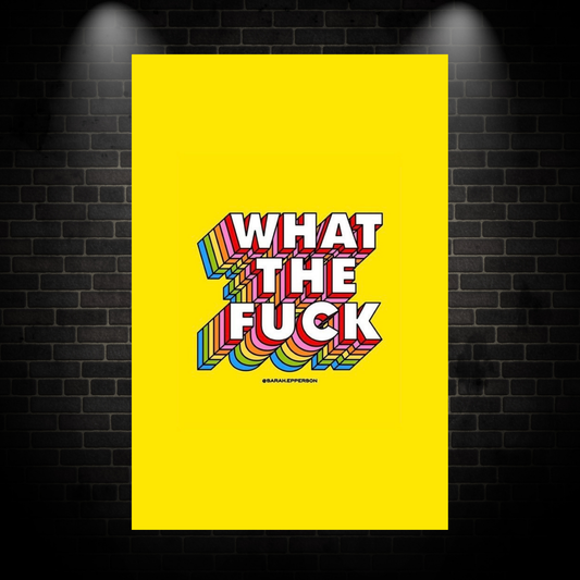 Yellow quote poster
