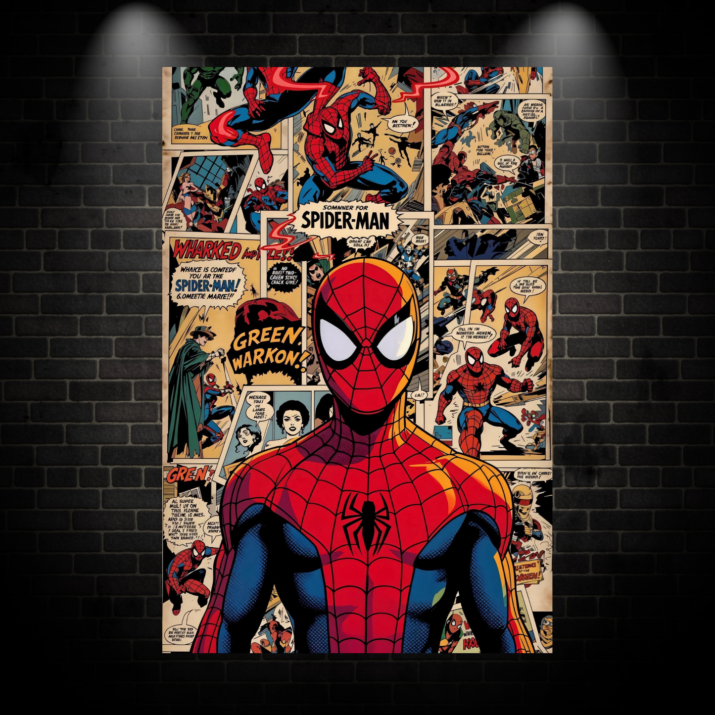 Spiderman comic poster 2