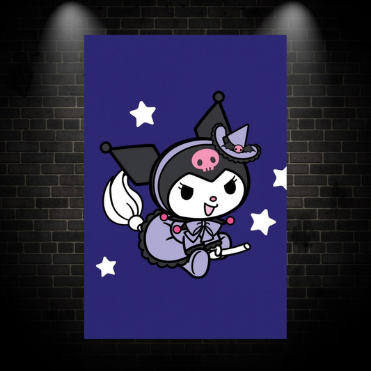 Blue kuromi poster
