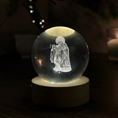 Divine Crystal Lamps | USB Cable & LED Wooden Base