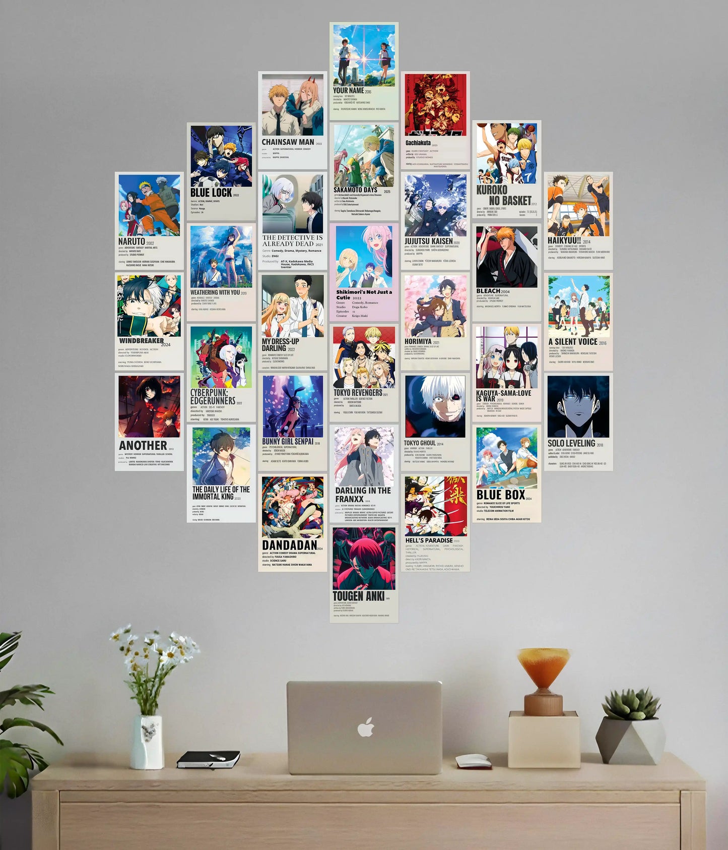 30-Piece Ultimate Anime Universe Poster Set