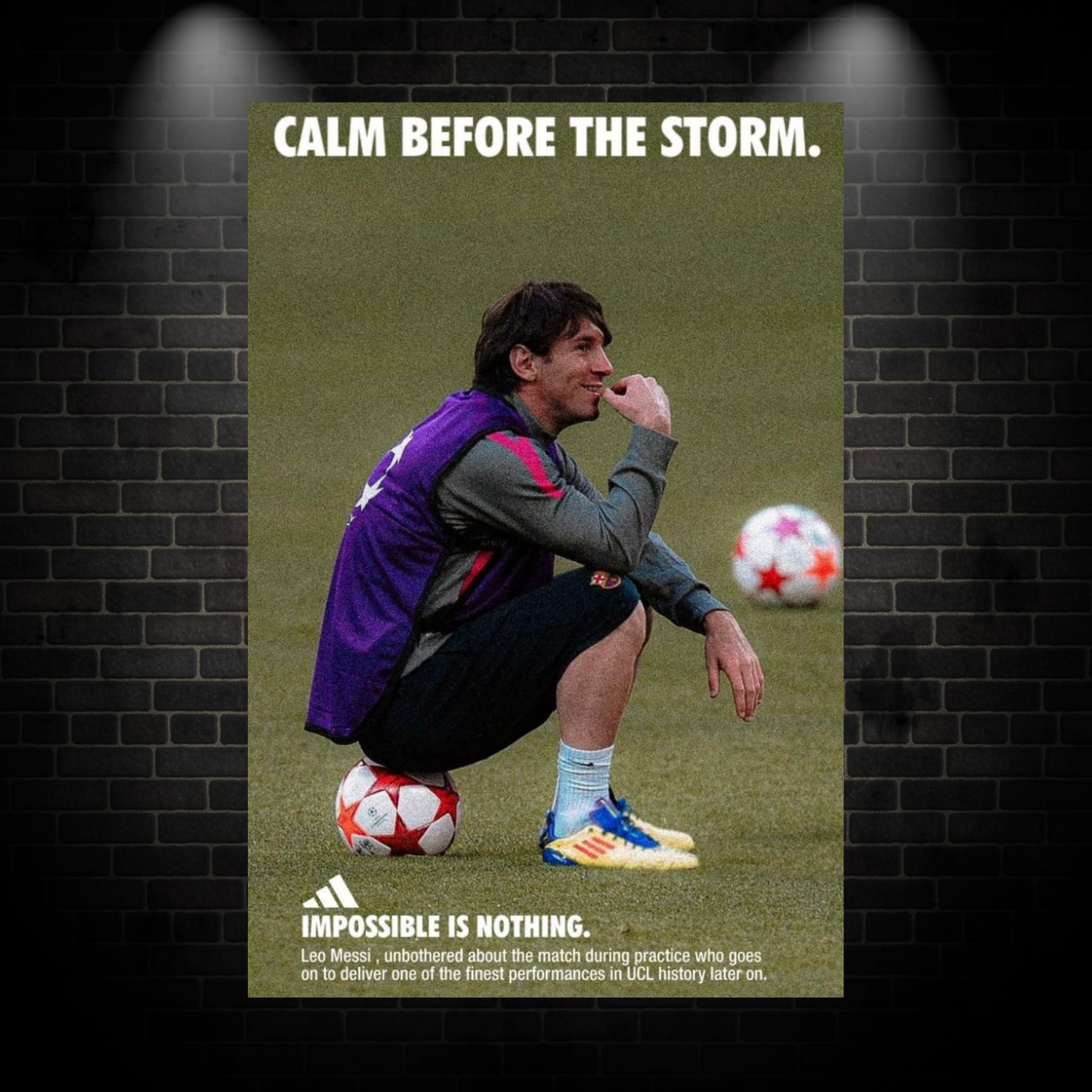 Messi goated poster