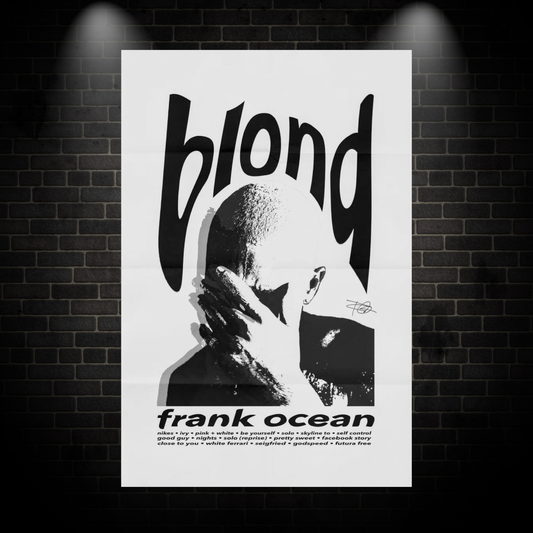 Blonde poster bnw