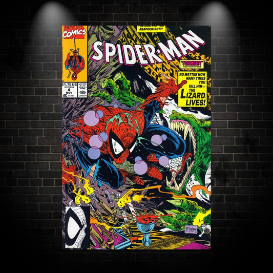 Spiderman comic poster colour