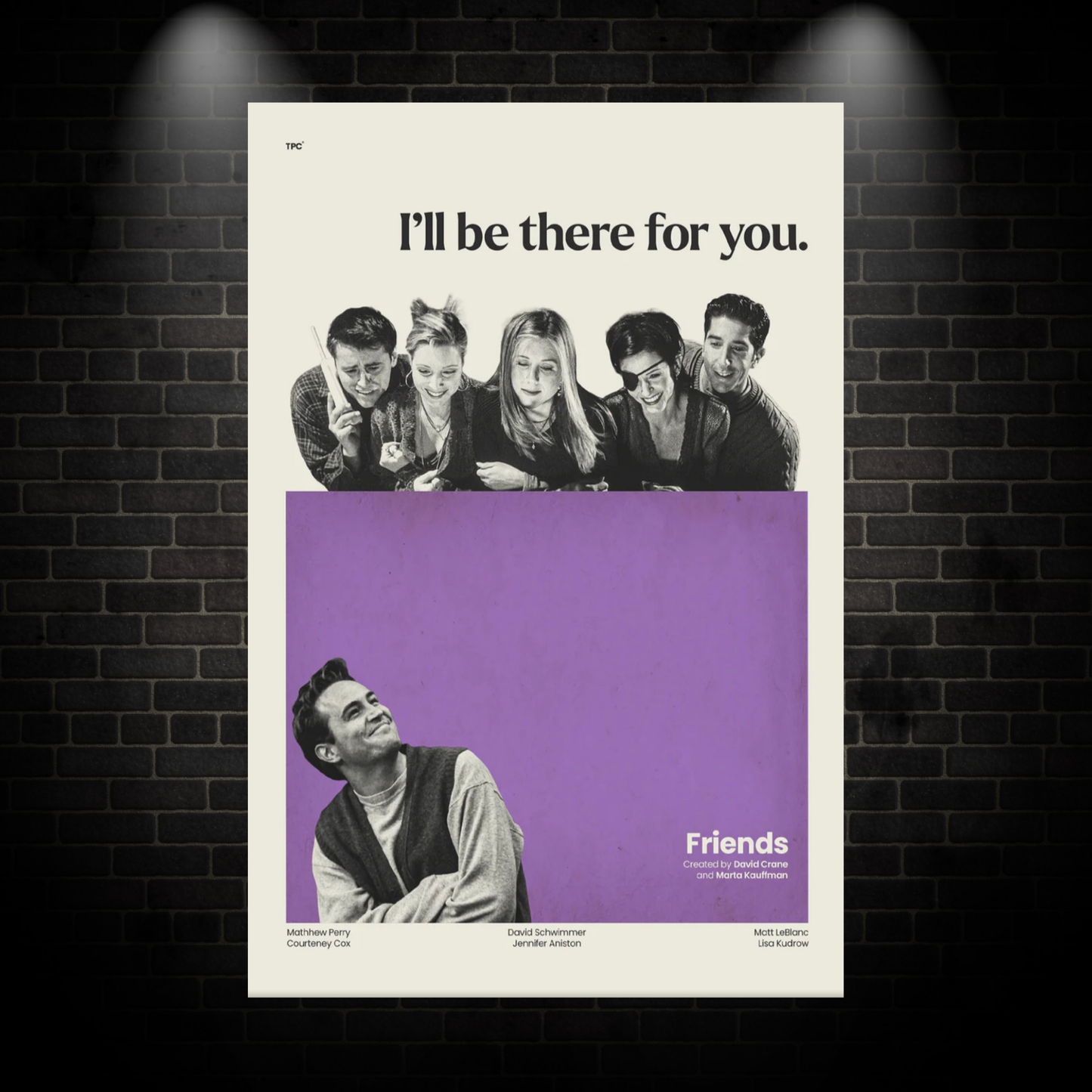 Friends purple poster