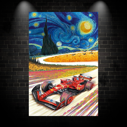 F1 van gogh poster