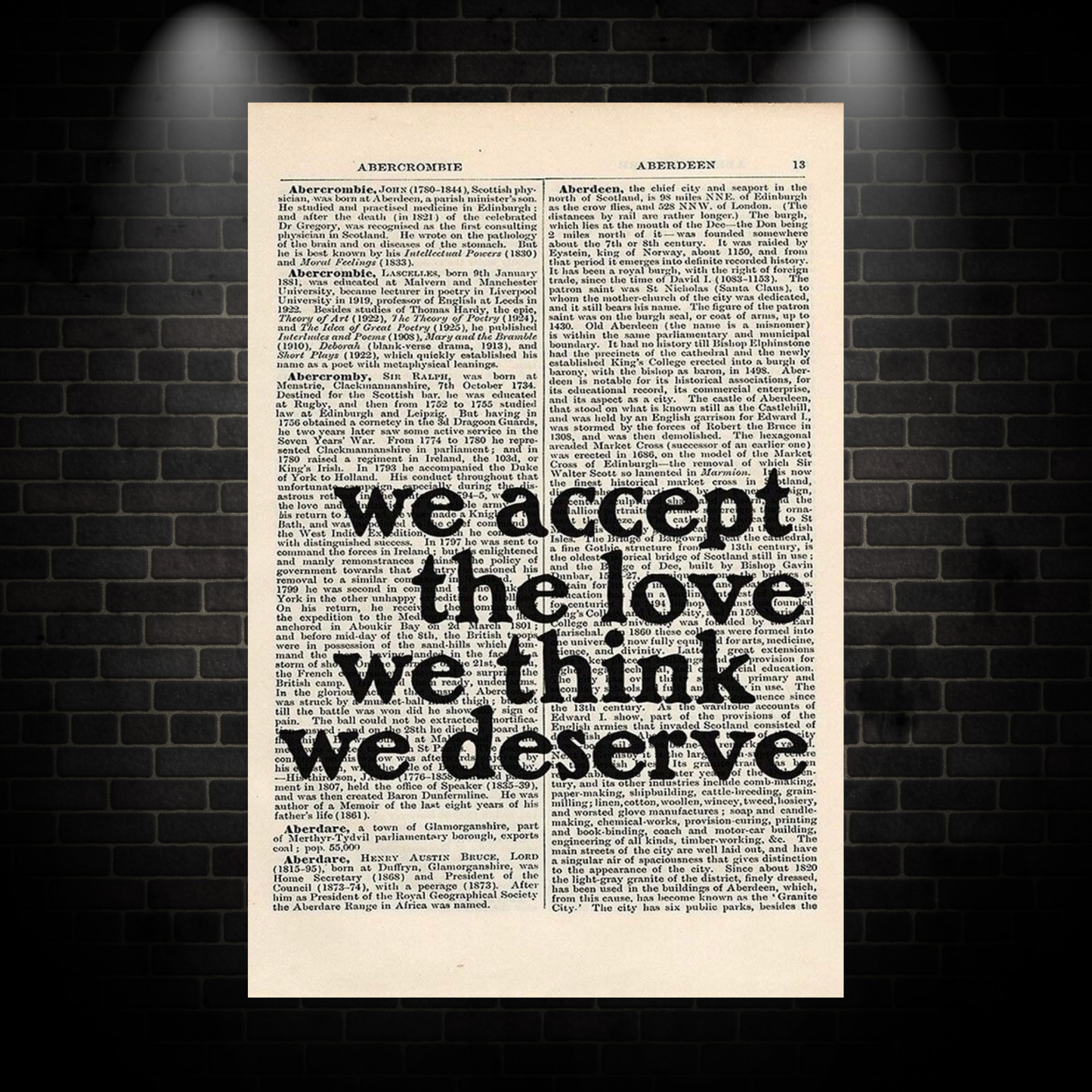 Accept love poster