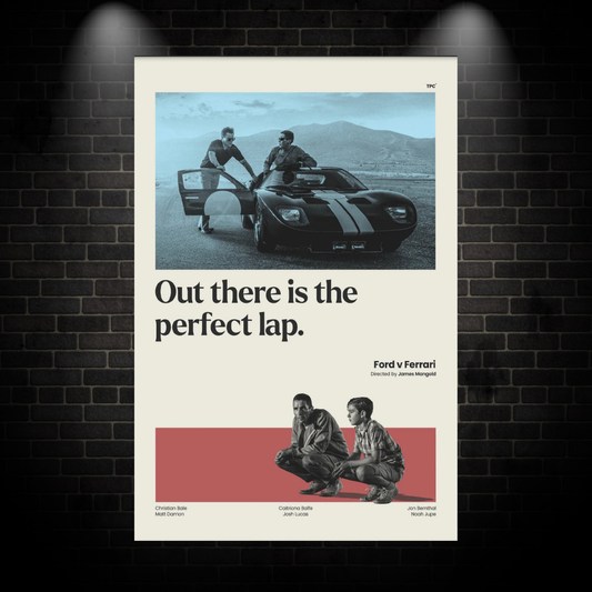 Ford v ferrari poster