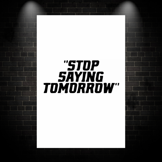 Stop saying poster