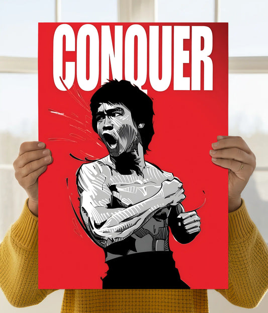 Conquer – Discipline Over Everything Motivational Poster