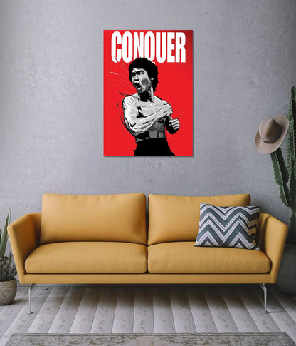 Conquer – Discipline Over Everything Motivational Poster