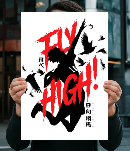 Fly High – Hinata Shoyo Anime Poster