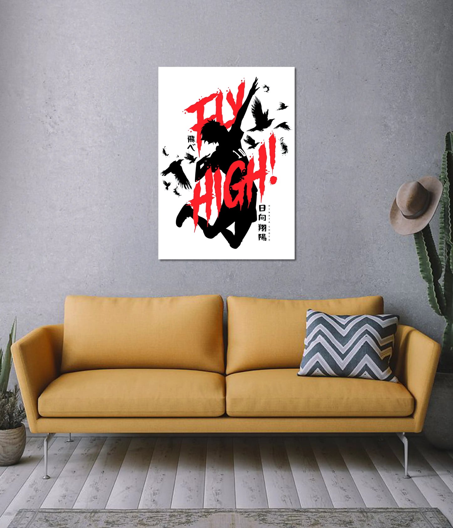 Fly High – Hinata Shoyo Anime Poster
