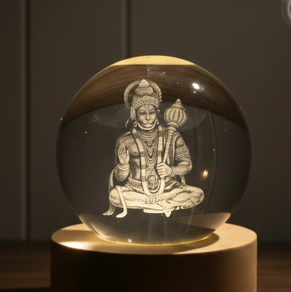 Divine Crystal Lamps | USB Cable & LED Wooden Base