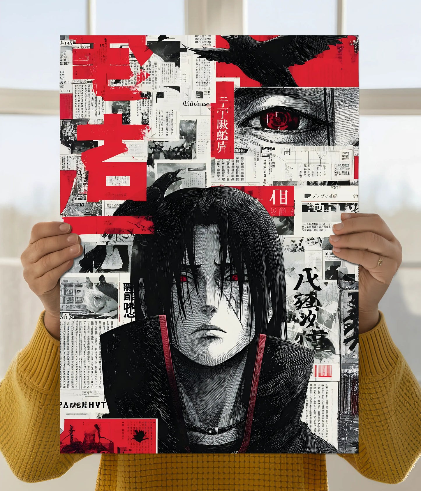 Itachi Uchiha Red Aesthetic Wall Poster