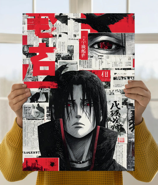 Itachi Uchiha Red Aesthetic Wall Poster