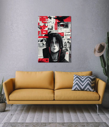 Itachi Uchiha Red Aesthetic Wall Poster
