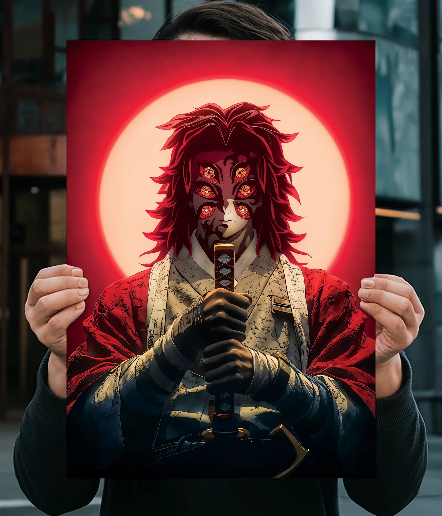 Kokushibo Six-Eyed Demon Poster