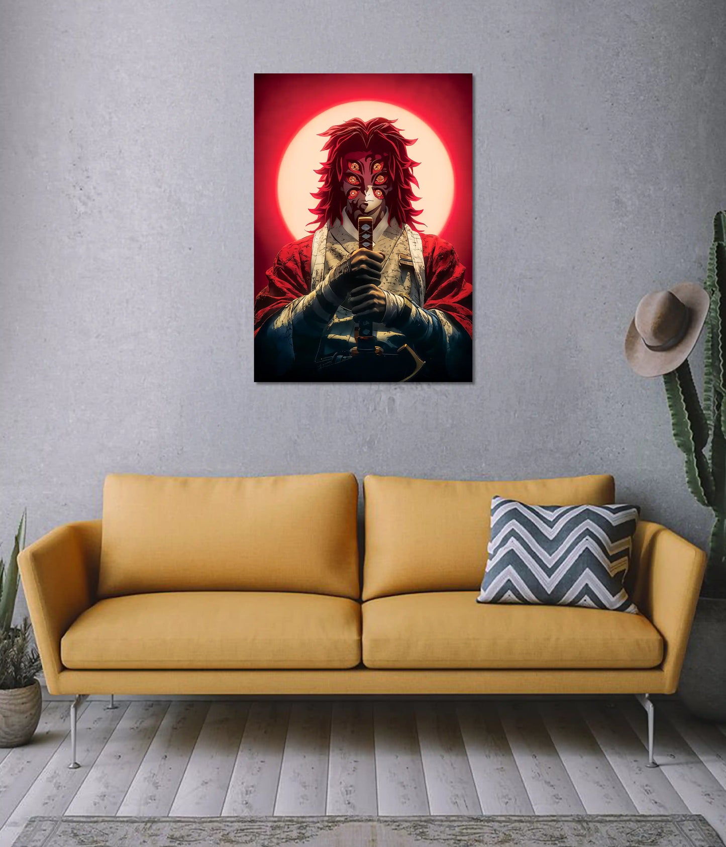 Kokushibo Six-Eyed Demon Poster