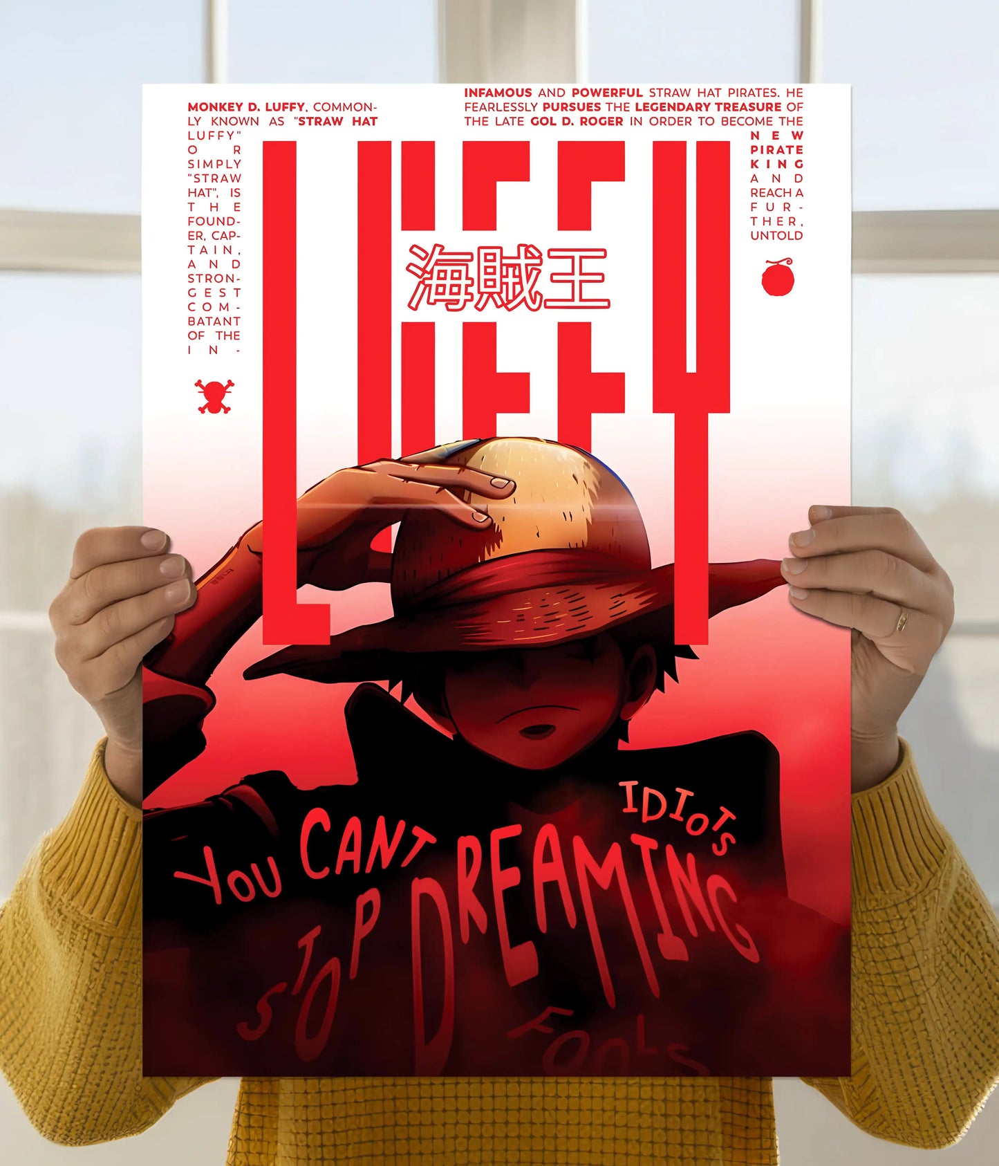 Luffy Dreaming Poster – One Piece Anime