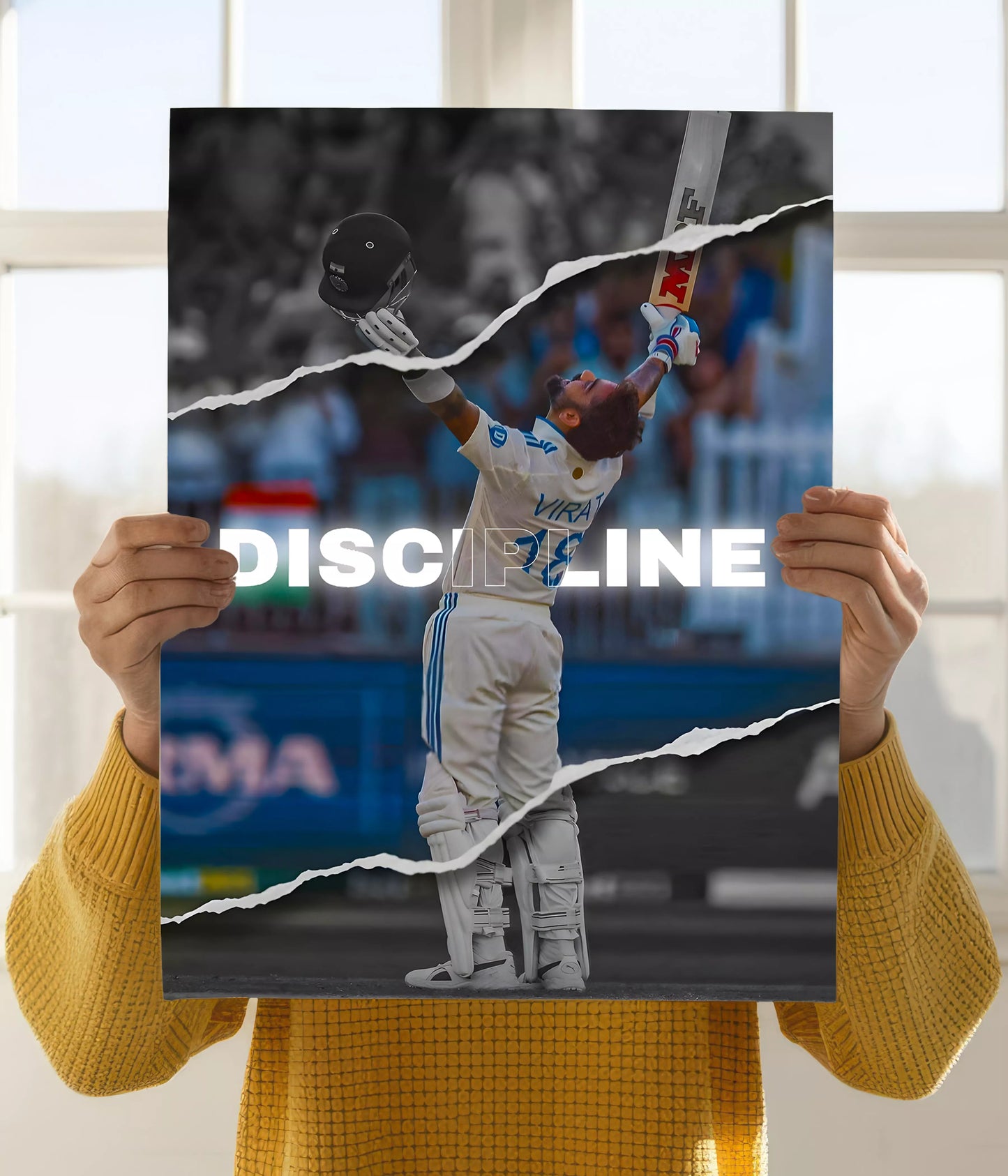 Virat Kohli Poster of Discipline Celebration
