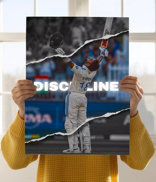 Virat Kohli Poster of Discipline Celebration