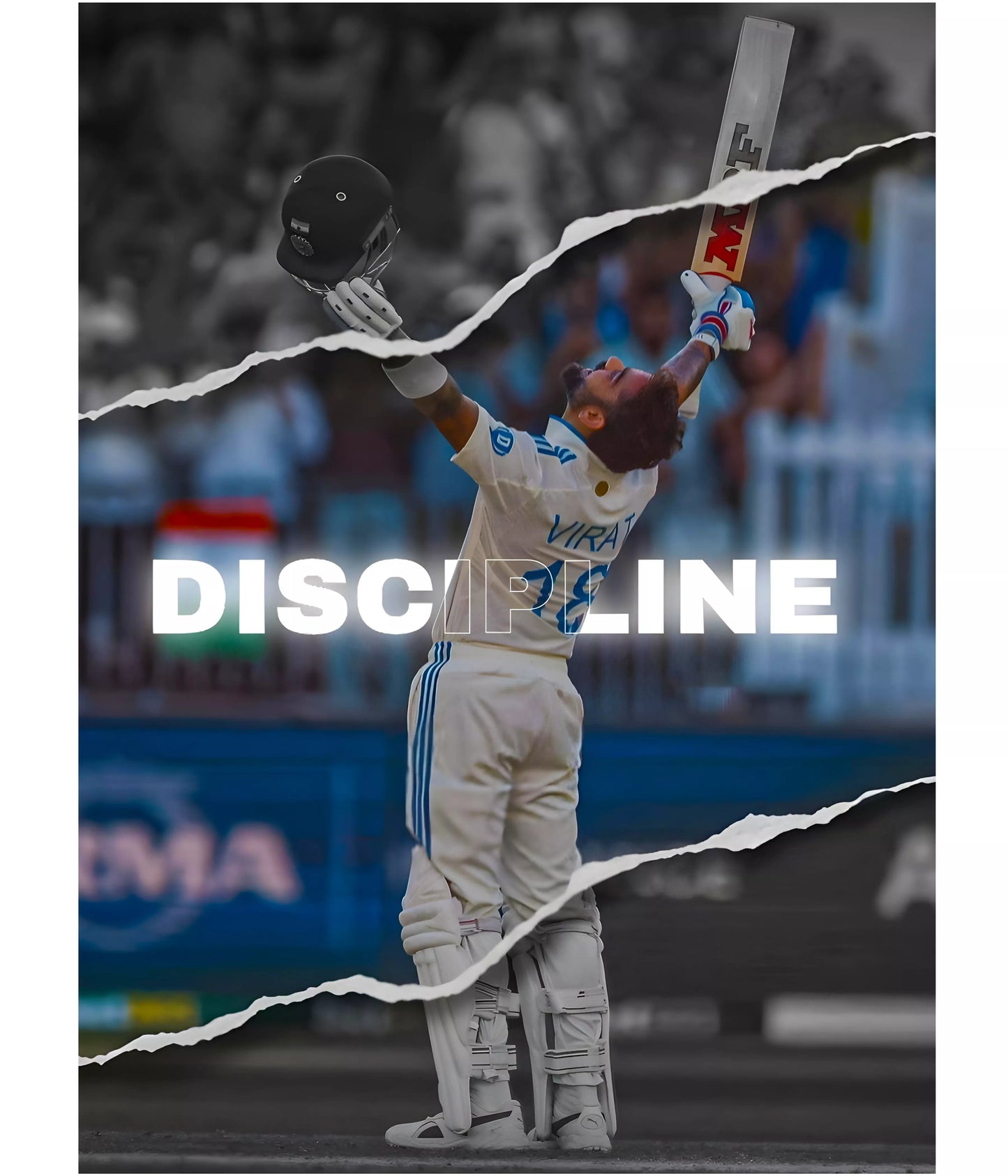 Virat Kohli Poster of Discipline Celebration